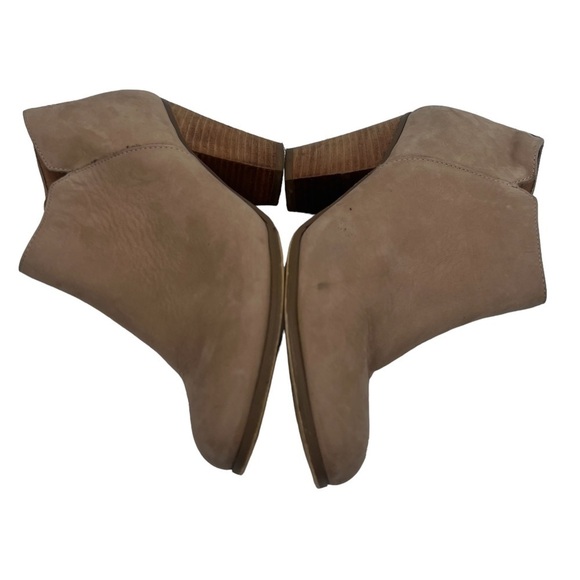 Aldo Tan Side Zip Block Heel Ankle Booties Size 7.5 Women's - Picture 6 of 9